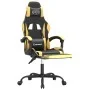 Drehbarer Gaming-Stuhl mit Fußstütze, Kunstleder, Schwarzgold von vidaXL, Gaming-Stühle - Ref: Foro24-349581, Preis: 109,24 €...