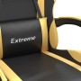 Drehbarer Gaming-Stuhl mit Fußstütze, Kunstleder, Schwarzgold von vidaXL, Gaming-Stühle - Ref: Foro24-349581, Preis: 111,09 €...