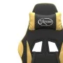 Drehbarer Gaming-Stuhl mit Fußstütze, Kunstleder, Schwarzgold von vidaXL, Gaming-Stühle - Ref: Foro24-349581, Preis: 109,24 €...