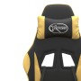 Drehbarer Gaming-Stuhl mit Fußstütze, Kunstleder, Schwarzgold von vidaXL, Gaming-Stühle - Ref: Foro24-349581, Preis: 111,09 €...
