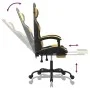 Drehbarer Gaming-Stuhl mit Fußstütze, Kunstleder, Schwarzgold von vidaXL, Gaming-Stühle - Ref: Foro24-349581, Preis: 109,24 €...