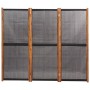 Biombo divisor de 3 paneles negro 210x180 cm