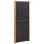 Biombo divisor de 3 paneles negro 210x180 cm