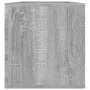 Gray plywood vinyl record box 71x34x36cm by vidaXL, CD and DVD storage - Ref: Foro24-815253, Price: 42,53 €, Discount: %