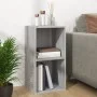 Caja para discos de vinilo madera contrachapada gris 71x34x36cm de vidaXL, Almacenamiento para CD y DVD - Ref: Foro24-815253,...