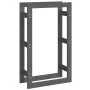 Firewood rack solid gray pine wood 60x25x100 cm by vidaXL, Accessories for bags and firewood holders - Ref: Foro24-822414, Pr...