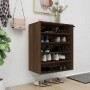 Mueble zapatero madera contrachapada roble marrón 60x35x70 cm