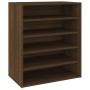 Brown oak plywood shoe cabinet 60x35x70 cm by vidaXL, Shoe racks and shoe organizers - Ref: Foro24-816016, Price: 51,21 €, Di...