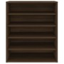 Brown oak plywood shoe cabinet 60x35x70 cm by vidaXL, Shoe racks and shoe organizers - Ref: Foro24-816016, Price: 51,21 €, Di...