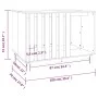 Hundehütte aus massivem Kiefernholz, 100 x 70 x 72 cm von vidaXL, Hundehütten - Ref: Foro24-822491, Preis: 141,09 €, Rabatt: %