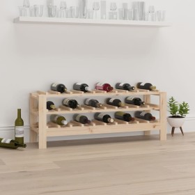 Massiver Kiefernholz-Weinregal 109,5x30x42 cm von vidaXL, Weinregale - Ref: Foro24-822551, Preis: 44,81 €, Rabatt: %