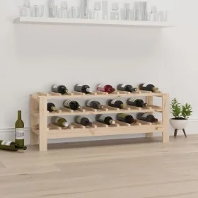 Massiver Kiefernholz-Weinregal 109,5x30x42 cm von vidaXL, Weinregale - Ref: Foro24-822551, Preis: 44,37 €, Rabatt: %