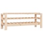 Botellero madera maciza de pino 109,5x30x42 cm de vidaXL, Botelleros - Ref: Foro24-822551, Precio: 44,81 €, Descuento: %
