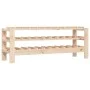 Botellero madera maciza de pino 109,5x30x42 cm by vidaXL, Wine racks - Ref: Foro24-822551, Price: 44,37 €, Discount: %