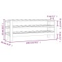 Botellero madera maciza de pino 109,5x30x42 cm de vidaXL, Botelleros - Ref: Foro24-822551, Precio: 44,81 €, Descuento: %