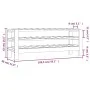 Botellero madera maciza de pino 109,5x30x42 cm by vidaXL, Wine racks - Ref: Foro24-822551, Price: 44,37 €, Discount: %