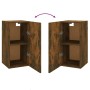 Muebles para TV 2 uds madera roble ahumado 30,5x30x60 cm de vidaXL, Muebles TV - Ref: Foro24-815742, Precio: 63,56 €, Descuen...
