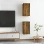 TV furniture 2 units smoked oak wood 30.5x30x60 cm by vidaXL, TV Furniture - Ref: Foro24-815742, Price: 58,56 €, Discount: %