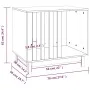 Hundehütte aus massivem Kiefernholz, 70 x 50 x 62 cm von vidaXL, Hundehütten - Ref: Foro24-822481, Preis: 90,81 €, Rabatt: %
