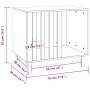Hundehütte aus massivem Kiefernholz, 70 x 50 x 62 cm von vidaXL, Hundehütten - Ref: Foro24-822481, Preis: 94,03 €, Rabatt: %