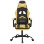 Drehbarer Gaming-Stuhl mit Fußstütze, Kunstleder, Schwarzgold von vidaXL, Gaming-Stühle - Ref: Foro24-349605, Preis: 112,68 €...