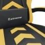 Drehbarer Gaming-Stuhl mit Fußstütze, Kunstleder, Schwarzgold von vidaXL, Gaming-Stühle - Ref: Foro24-349605, Preis: 112,68 €...