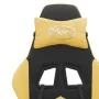 Drehbarer Gaming-Stuhl mit Fußstütze, Kunstleder, Schwarzgold von vidaXL, Gaming-Stühle - Ref: Foro24-349605, Preis: 112,68 €...