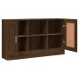 Aparador de madera contrachapada roble marrón 120x30,5x70 cm de vidaXL, Aparadores - Ref: Foro24-815626, Precio: 111,99 €, De...