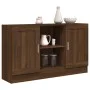 Aparador de madera contrachapada roble marrón 120x30,5x70 cm de vidaXL, Aparadores - Ref: Foro24-815626, Precio: 111,99 €, De...