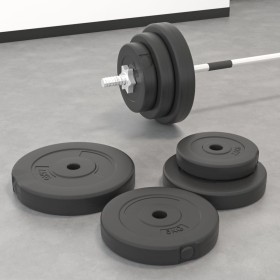 Discos de pesas 6 piezas cemento 30 kg de vidaXL, Peso libre - Ref: Foro24-93599, Precio: 60,72 €, Descuento: %