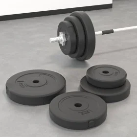 Hantelscheiben 6 Stück Zement 30 kg von vidaXL, freies Gewicht - Ref: Foro24-93599, Preis: 59,97 €, Rabatt: %
