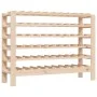 Solid pine wood bottle rack 109.5x30x82 cm by vidaXL, Wine racks - Ref: Foro24-822546, Price: 74,34 €, Discount: %