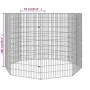 Animal enclosure with 8 galvanized iron panels measuring 54x100 cm each. by vidaXL, Cages and habitats for small animals - Re...