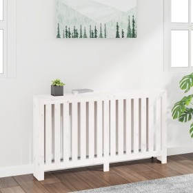 Solid white pine wood radiator cover 153x19x84 cm by vidaXL, Accessories for heating radiators - Ref: Foro24-822577, Price: 9...