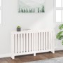 Solid white pine wood radiator cover 153x19x84 cm by vidaXL, Accessories for heating radiators - Ref: Foro24-822577, Price: 9...