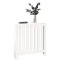 Solid white pine wood radiator cover 79.5x19x84 cm by vidaXL, Accessories for heating radiators - Ref: Foro24-822567, Price: ...