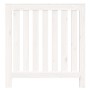 Cubierta de radiador madera maciza de pino blanco 79,5x19x84 cm