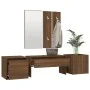 Brown oak plywood hallway furniture set by vidaXL, Wardrobes - Ref: Foro24-3120202, Price: 140,61 €, Discount: %