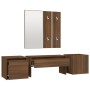 Flurmöbelset aus braunem Eichensperrholz von vidaXL, Kleiderschränke - Ref: Foro24-3120202, Preis: 144,23 €, Rabatt: %