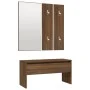 Flurmöbelset aus braunem Eichensperrholz von vidaXL, Kleiderschränke - Ref: Foro24-3120202, Preis: 140,61 €, Rabatt: %