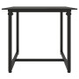 Set de muebles de jardín 3 pzas y cojines ratán sintético negro