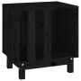 Hundehütte aus massivem schwarzem Kiefernholz, 50 x 40 x 52 cm von vidaXL, Hundehütten - Ref: Foro24-822475, Preis: 60,81 €, ...