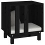 Hundehütte aus massivem schwarzem Kiefernholz, 50 x 40 x 52 cm von vidaXL, Hundehütten - Ref: Foro24-822475, Preis: 61,63 €, ...