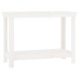 Solid white pine wood workbench 110x50x80 cm by vidaXL, Work tables - Ref: Foro24-822502, Price: 104,85 €, Discount: %