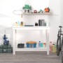 Solid white pine wood workbench 110x50x80 cm by vidaXL, Work tables - Ref: Foro24-822502, Price: 104,85 €, Discount: %