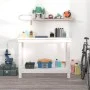 Werkbank aus massivem Weißkiefernholz, 110 x 50 x 80 cm von vidaXL, Arbeitstische - Ref: Foro24-822502, Preis: 103,88 €, Raba...