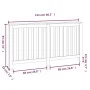 Solid pine wood radiator cover 153x19x84 cm by vidaXL, Accessories for heating radiators - Ref: Foro24-822576, Price: 73,18 €...