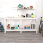 Werkbank aus massivem Weißkiefernholz, 180 x 50 x 80 cm von vidaXL, Arbeitstische - Ref: Foro24-822512, Preis: 133,29 €, Raba...