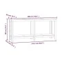 Solid pine wood workbench 180x50x80 cm by vidaXL, Work tables - Ref: Foro24-822511, Price: 124,52 €, Discount: %