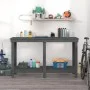 Solid gray pine wood workbench 140x50x80 cm by vidaXL, Work tables - Ref: Foro24-822508, Price: 96,85 €, Discount: %